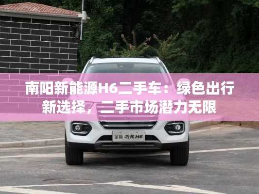 南阳新能源H6二手车：绿色出行新选择，二手市场潜力无限