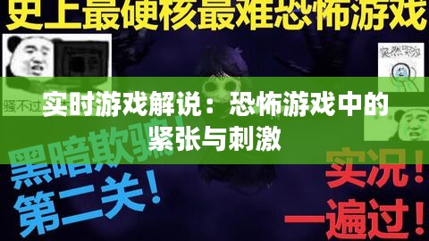 实时游戏解说：恐怖游戏中的紧张与刺激
