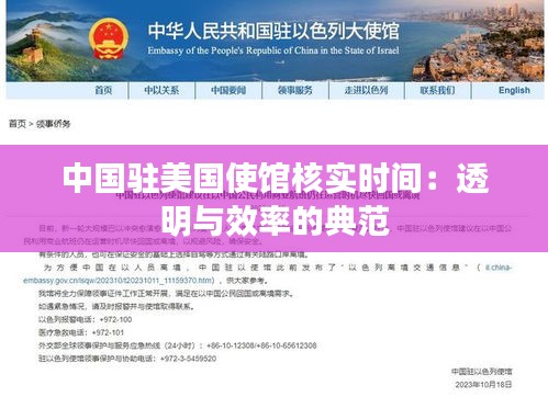 中国驻美国使馆核实时间：透明与效率的典范