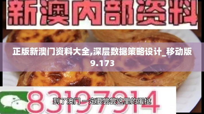 正版新澳门资料大全,深层数据策略设计_移动版9.173