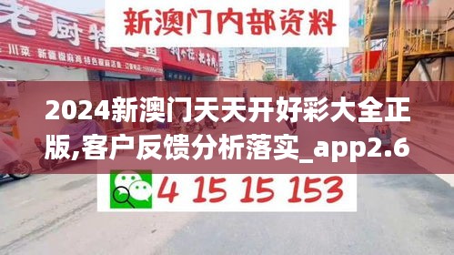 2024新澳门天天开好彩大全正版,客户反馈分析落实_app2.666
