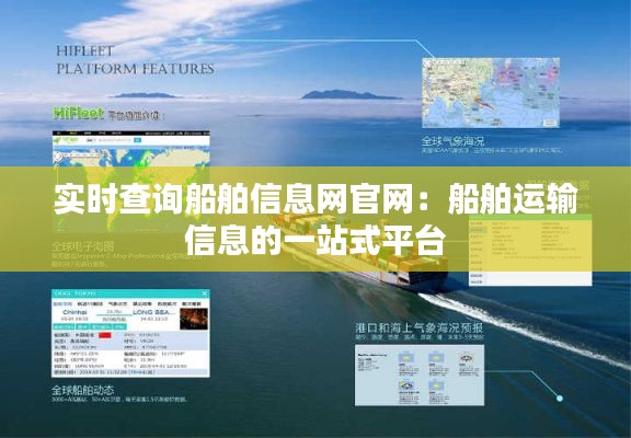 实时查询船舶信息网官网：船舶运输信息的一站式平台