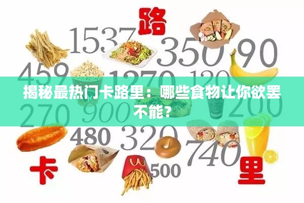 揭秘最热门卡路里：哪些食物让你欲罢不能？