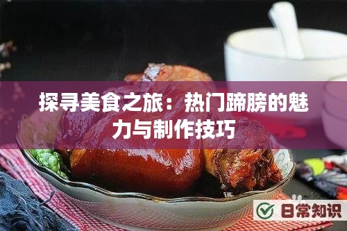 探寻美食之旅：热门蹄膀的魅力与制作技巧