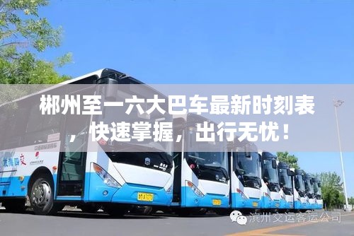 郴州至一六大巴车最新时刻表，快速掌握，出行无忧！