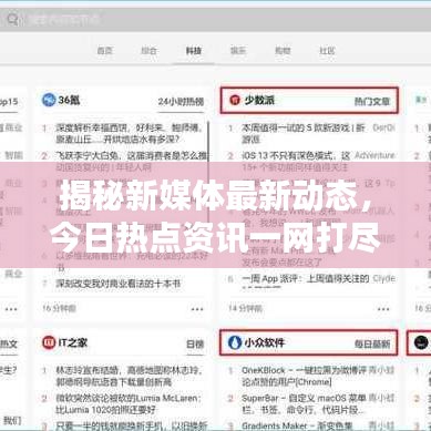 揭秘新媒体最新动态，今日热点资讯一网打尽！