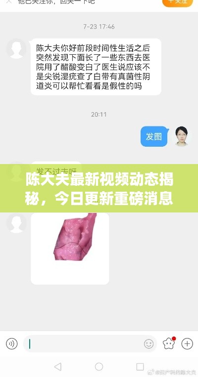 陈大夫最新视频动态揭秘，今日更新重磅消息！