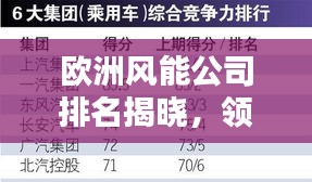 欧洲风能公司排名揭晓，领先企业榜单揭秘！