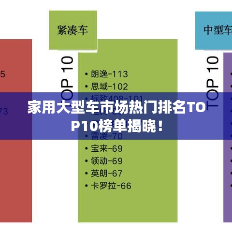 家用大型车市场热门排名TOP10榜单揭晓！