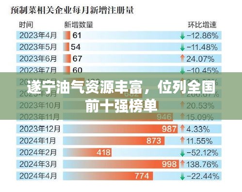遂宁油气资源丰富，位列全国前十强榜单