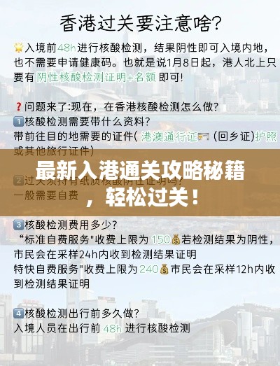 最新入港通关攻略秘籍，轻松过关！